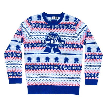 Pabst Fair Isle Beer Holiday Ugly Christmas Sweater
