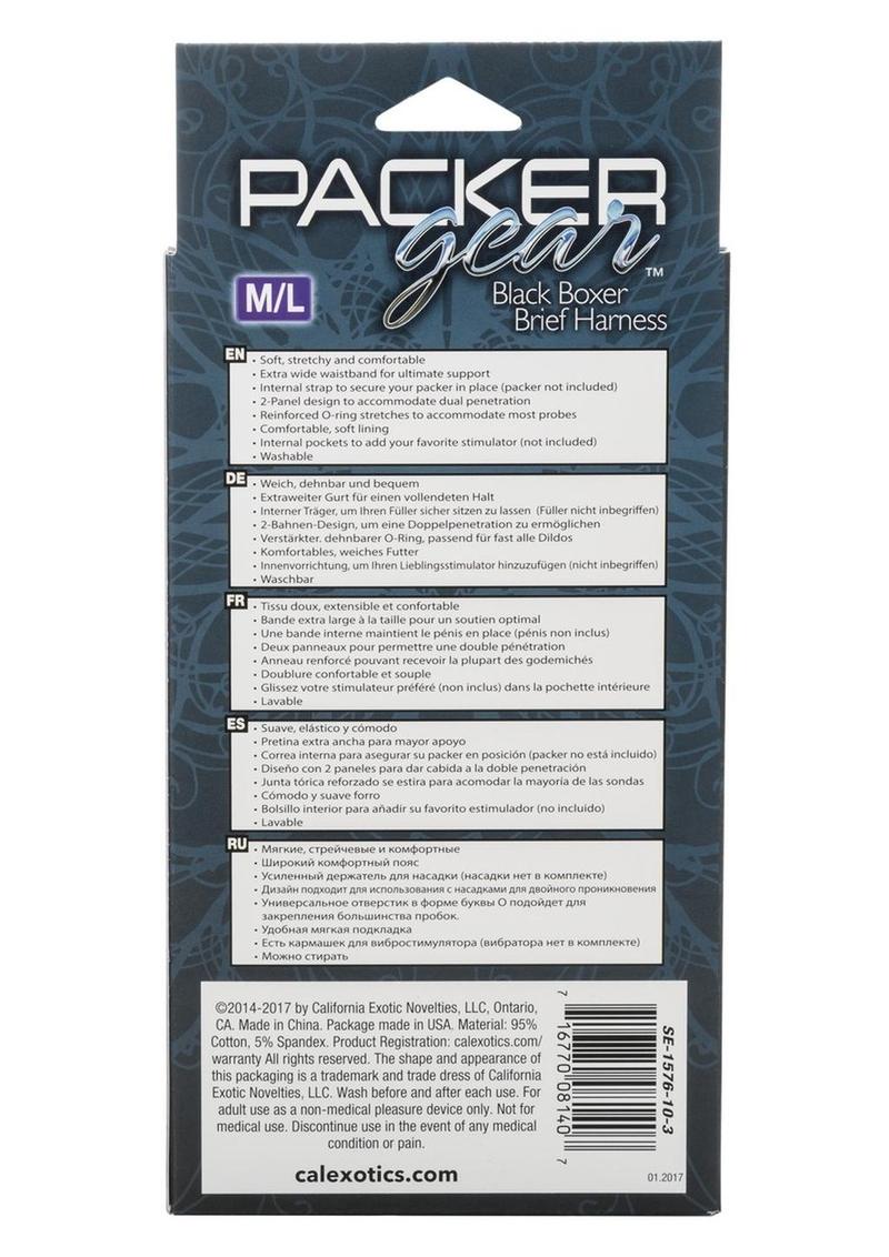 Packer Gear Black Boxer Brief Harness