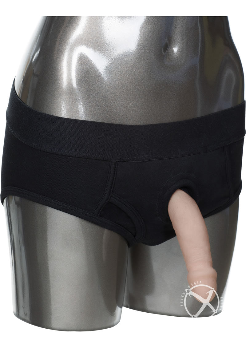 CalExotics Packer Gear Black Brief Harness Strap-On Compatible