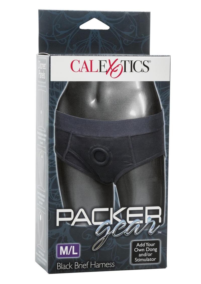 CalExotics Packer Gear Black Brief Harness Strap-On Compatible