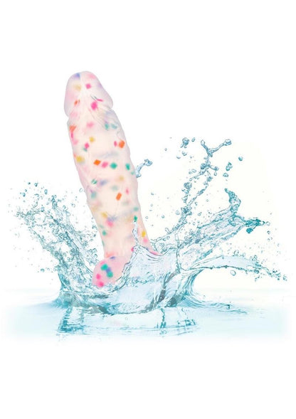Party Boy Silicone Studs Dong with Suction Cup Multicolor Dildo