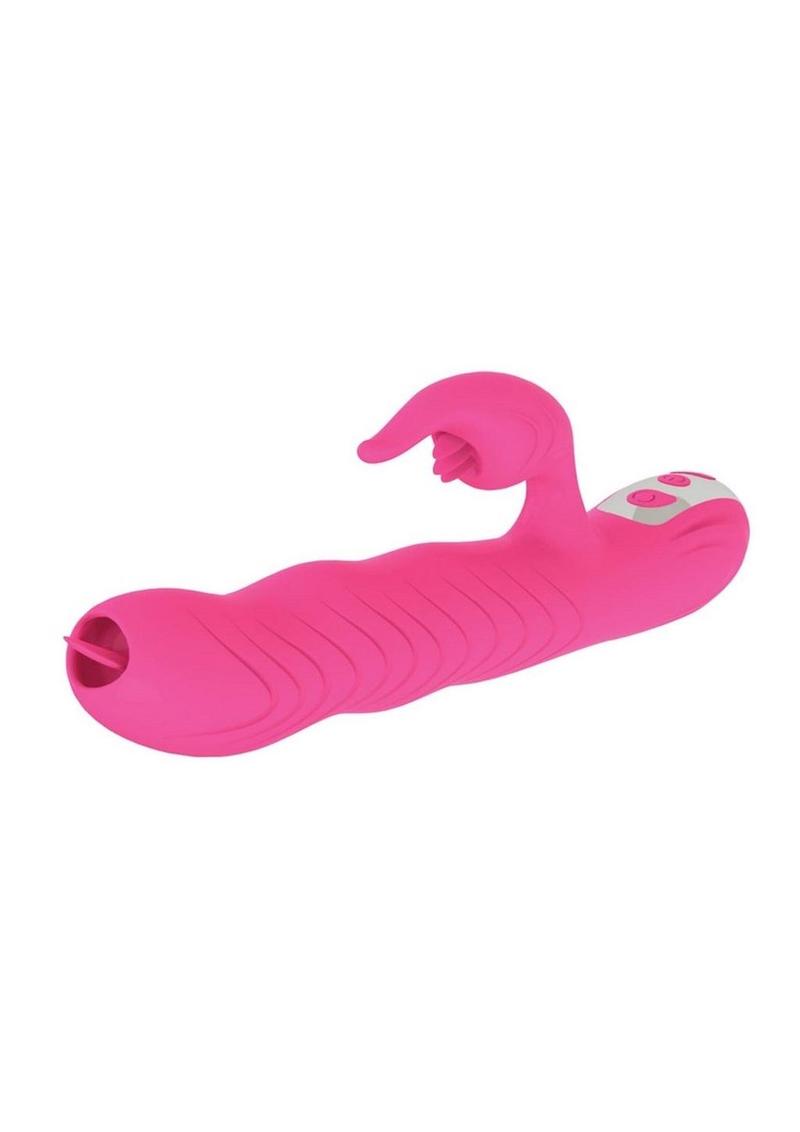 Passion Dolphin Cozy Warm Silicone Bunny Exciter