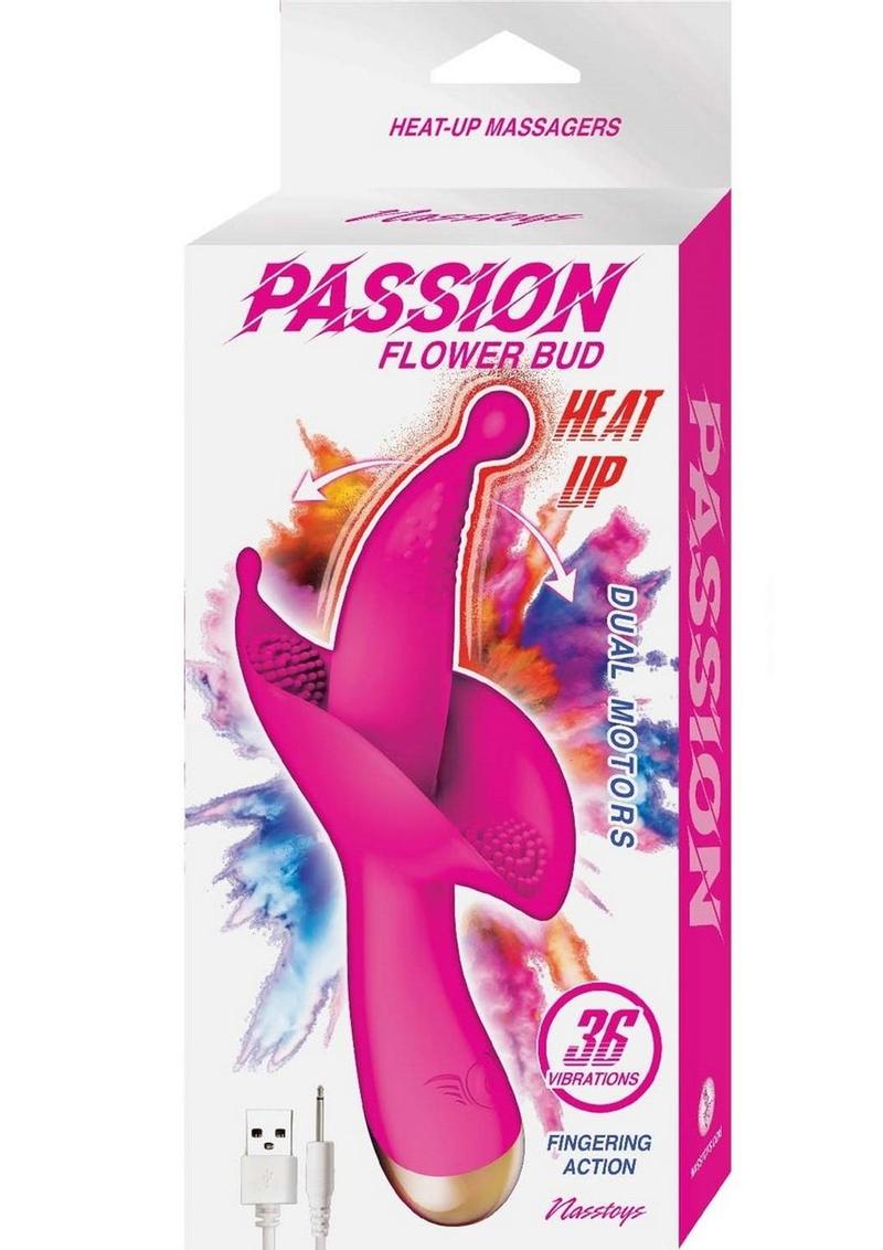 Passion Flower Bud Heat-Up Silicone Clitoral Stimulator Dual Motors