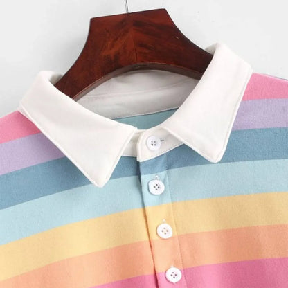 Pastel Stripe Crop Top