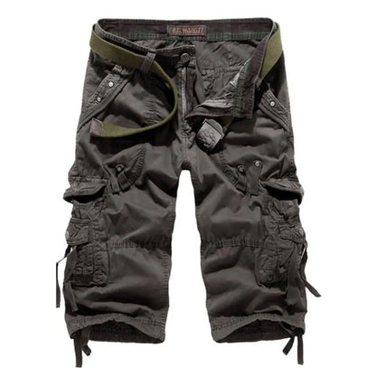 Patterned Art Textile Shorts