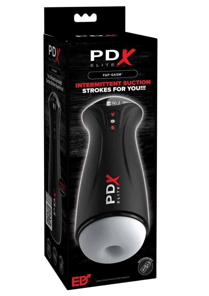 PDX Elite Fap-Gasm Rechargeable Male Masturbator – Suction Strokes