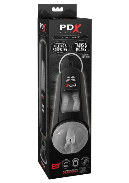 PDX Elite Ultimate Milker Rechargeable Masturbator Squeezing Action