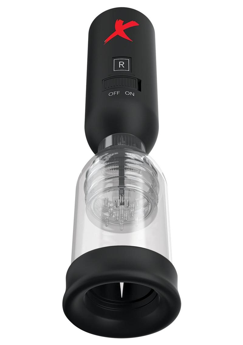 PDX Elite Tip Teazer Power Pump Vibrating Silicone Masturbator