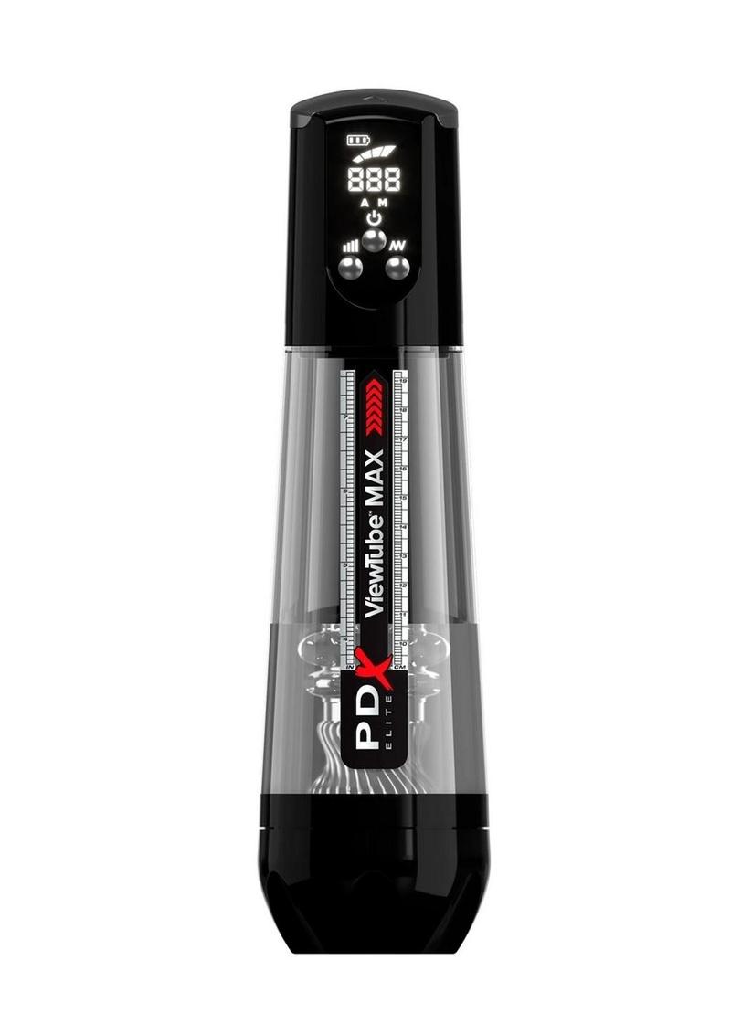 PDX Elite ViewTube Max View Rechargeable See-Thru Suction Stroker