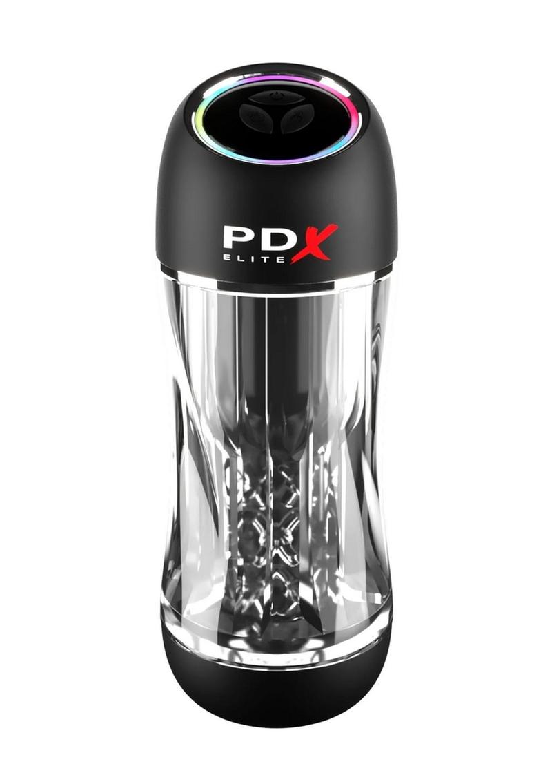 PDX Elite ViewTube Pro Rechargeable See-Thru Vibrating Stroker