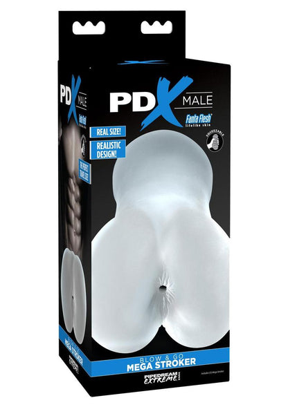 PDX Male Blow And Go Mega Stroker Masturbator Realistic Anal Design