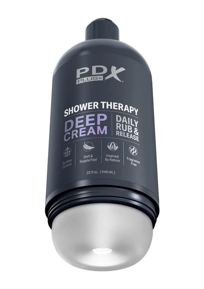 PDX Plus Shower Therapy Deep Cream Discreet Stroker
