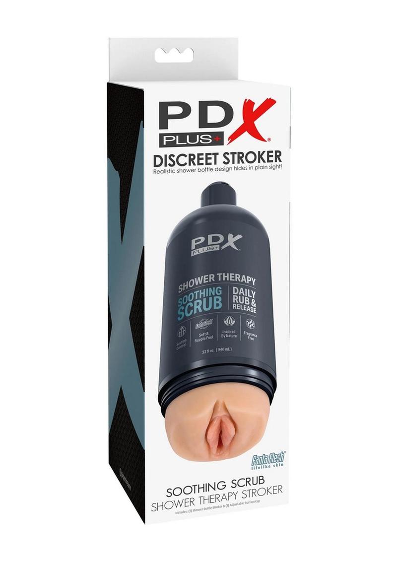 PDX Plus Shower Therapy Soothing Scrub Stroker
