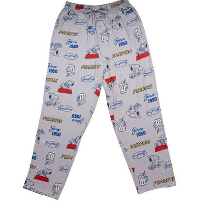 Peanuts Since 1950 Gray Adult Unisex Lounge Pants