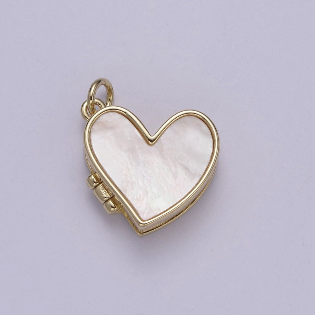 Pearl Locket Charm Necklace 14k Gold Filled Heart Locket for Photo Necklace • Pearl Jewelry W-193