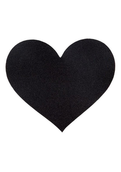 Peekaboos Classic Black Heart Pasties Self-Adhesive Nipple Covers