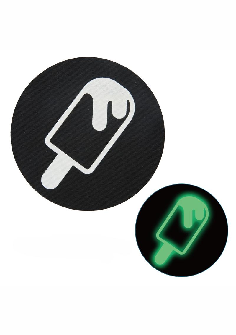 Peekaboos Glow in the Dark Ice Cream Pasties Black And Green
