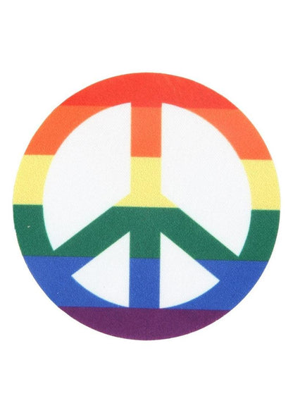 Peekaboos Pride Peace Sign Pasties Rainbow And Blue Nipple Covers