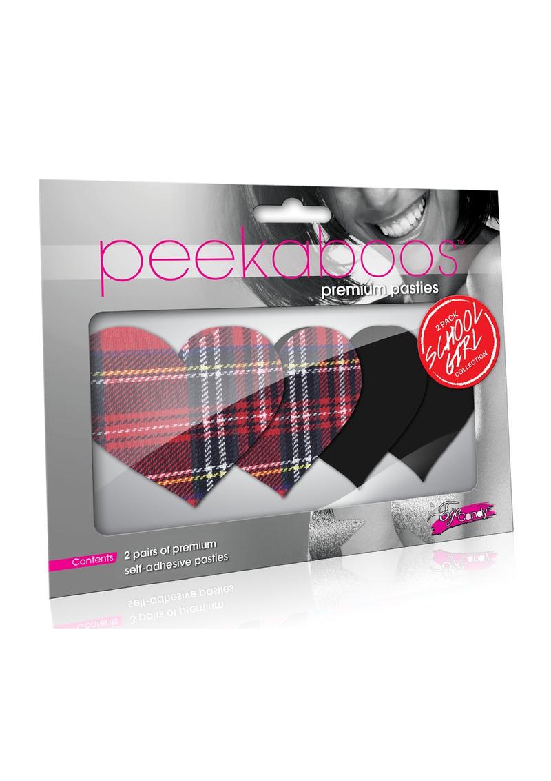 Peekaboos Schoolgirl Hearts Premium Self-Adhesive Pasties
