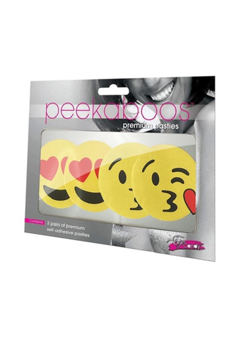 Peekaboos Emoji Hearts And Kiss Pasties Nipple Covers