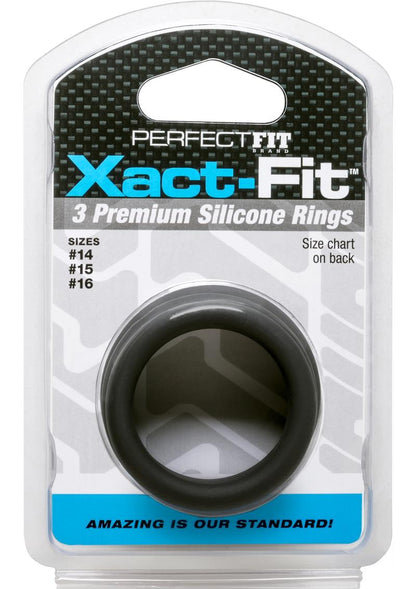 Perfect Fit Xact Fit Silicone Ring Kit 3 Premium Rings