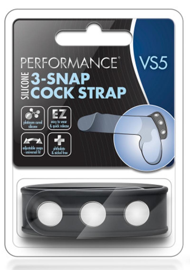 Performance VS5 Silicone 3 Snap Cock Strap