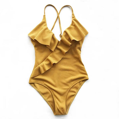 Ruffled One Piece Swimsuits