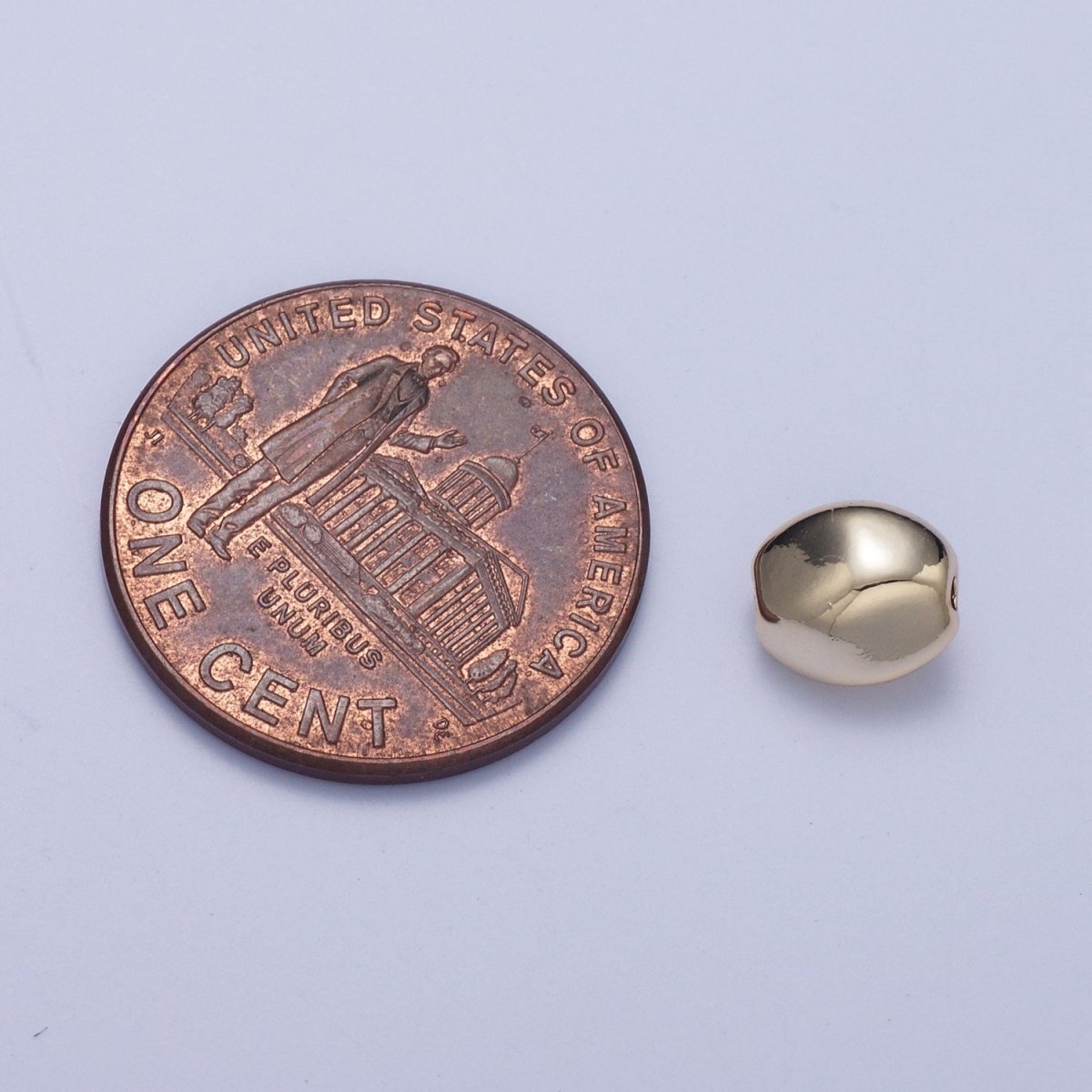 Pieces Pack Abstract Oval 7mmx6.5mm Geometric Spacer Beads Jewelry Findings in Gold &amp; Silver B-097 B-101