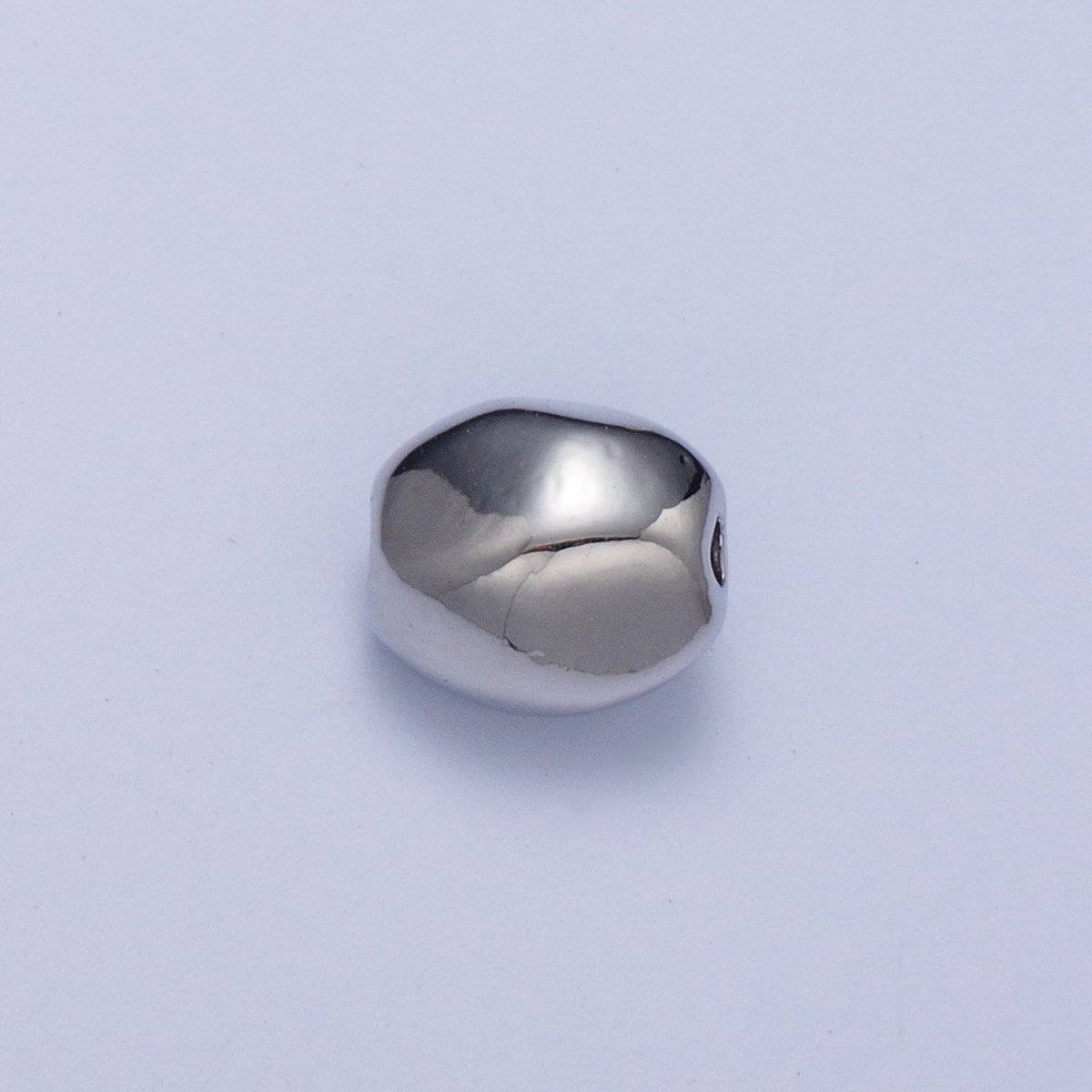 Pieces Pack Abstract Oval 7mmx6.5mm Geometric Spacer Beads Jewelry Findings in Gold &amp; Silver B-097 B-101