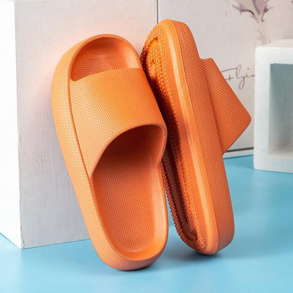 Pillow Slides Slippers Comfy Shoes Non-slip Bathroom Home Thicked Bottom Slippers Women&
