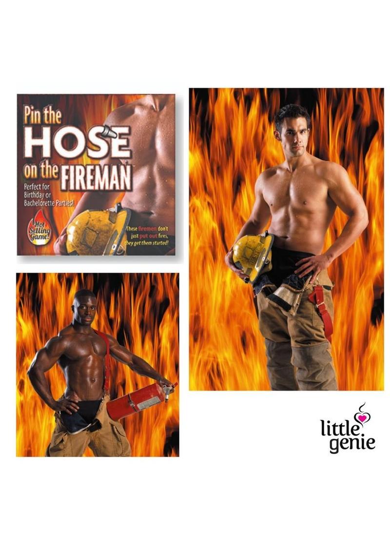 Pin the Hose on the Fireman Adult Party Game
