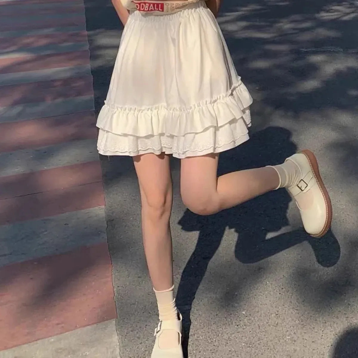 Pink Lace Mini Pleated Skirt - Y2K Aesthetic