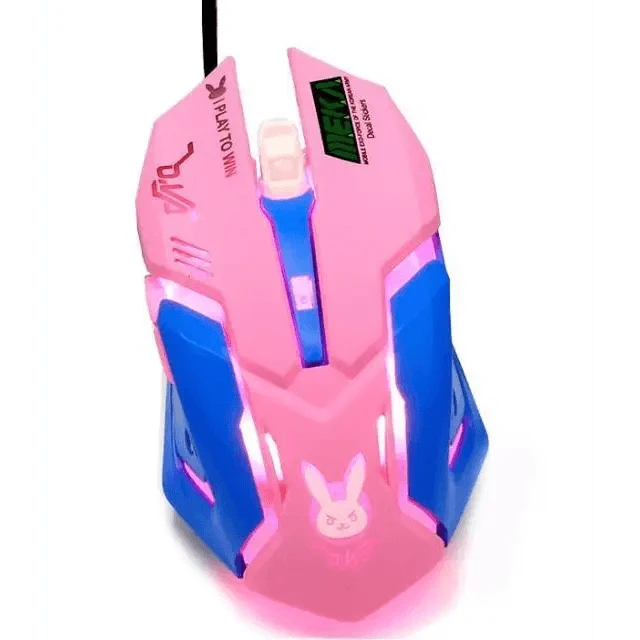 Pink Wired Gaming Mouse Girl Mouse 6 Buttons 3200 DPI USB Computer Mice Gamer Mouse For PC