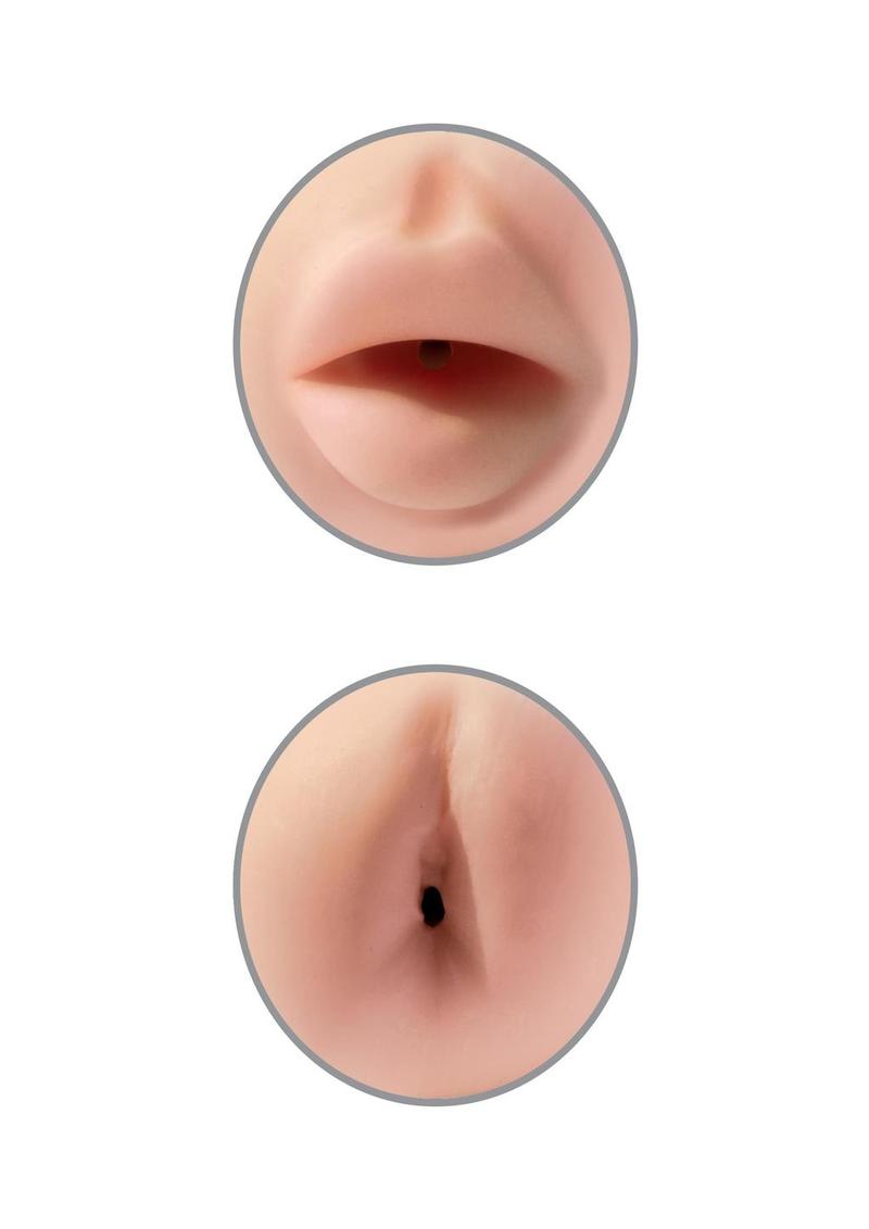 Tight Grip Mouth And Ass Masturbator Dual-Density Stroker