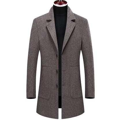 Plaid Button Coat