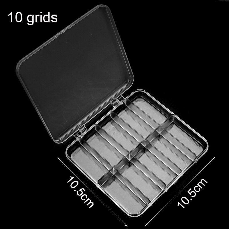 Plastic Jewelry Boxes Plastic Tool Box Adjustable Craft Organizer Storage Beads Bracelet Jewelry Boxes Portable 10 Compartments Clear Plastic Storage Box Jewelry Organizer Container
