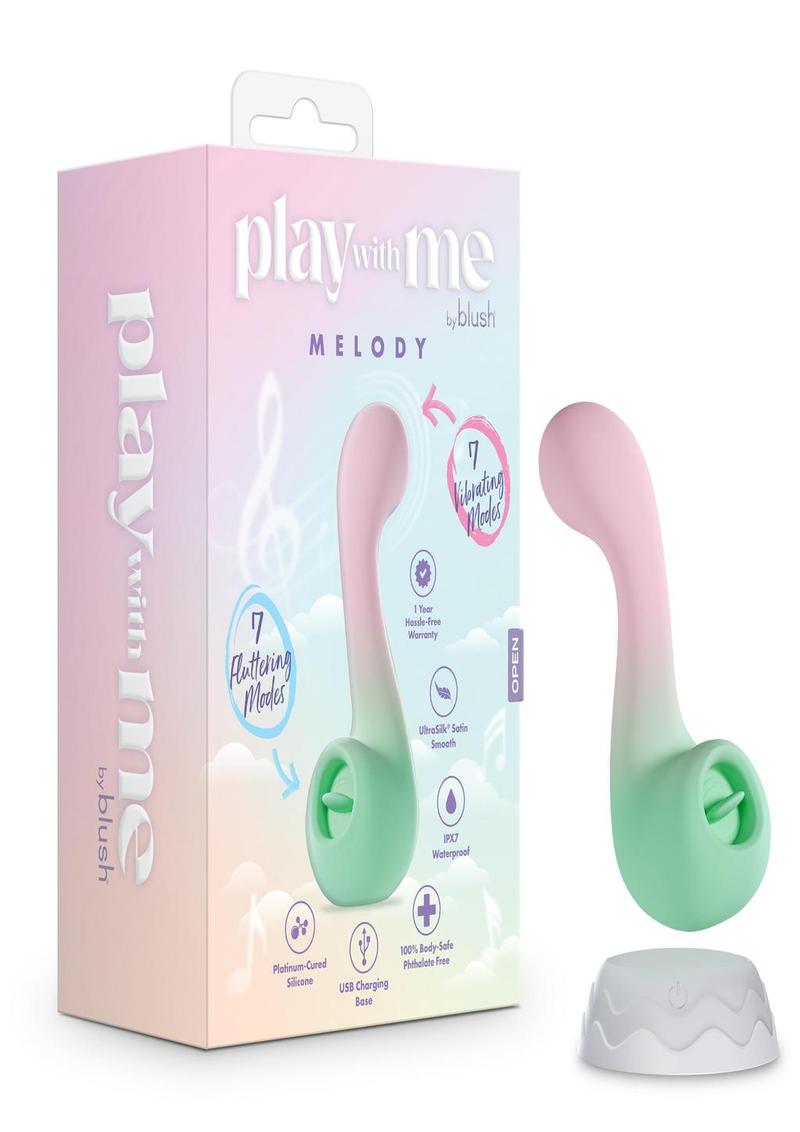 Play With Me Melody Rechargeable Silicone Dual-End Vibrator