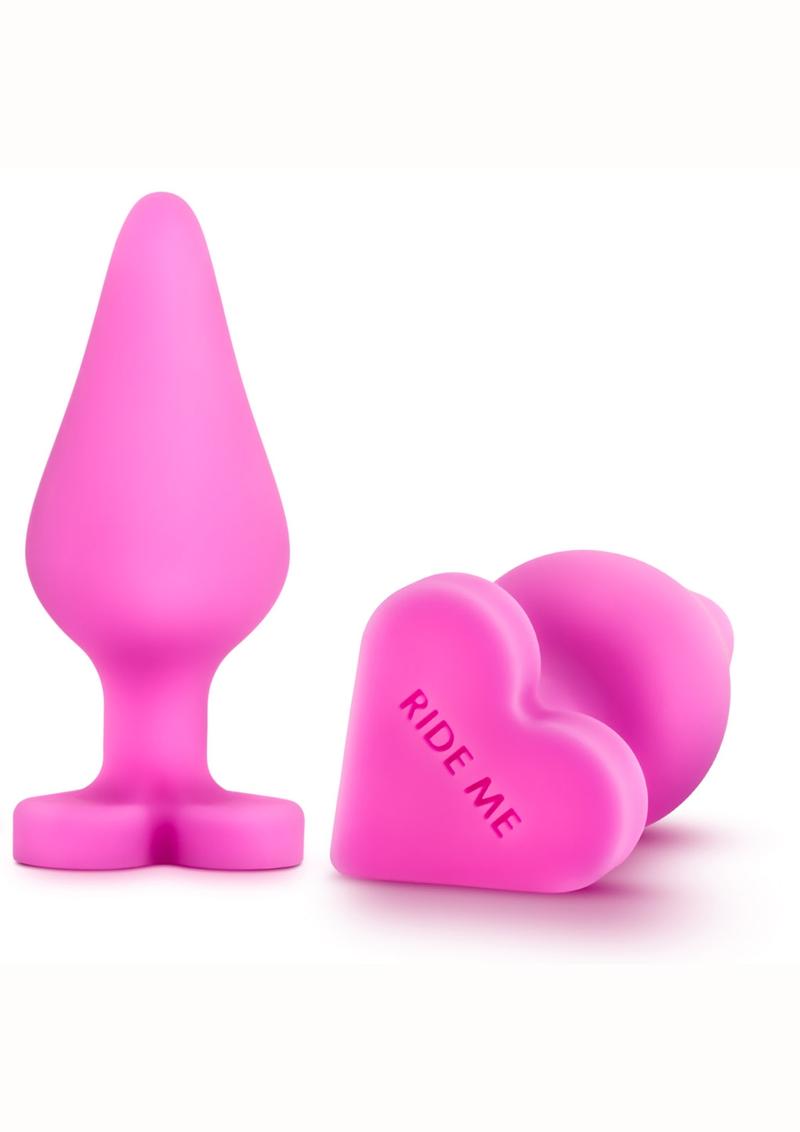 Play with Me Naughtier Candy Heart Ride Butt Plug