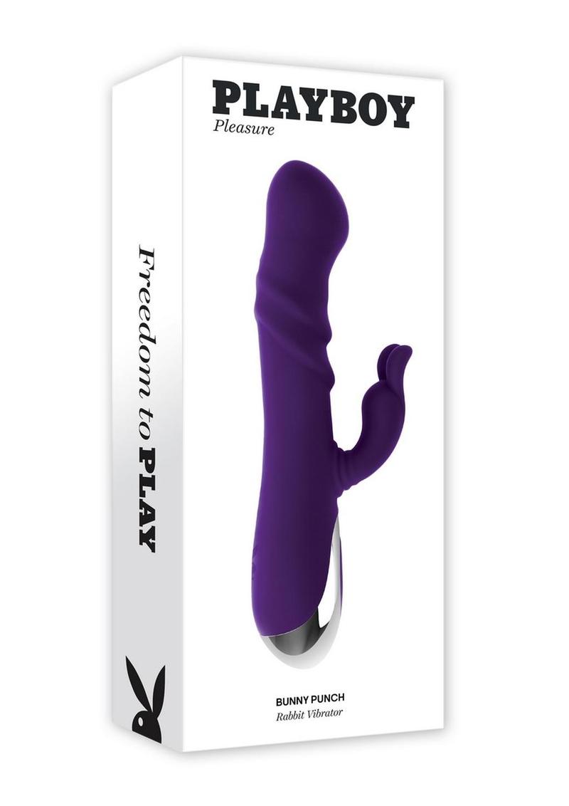 Playboy Bunny Punch Rechargeable Silicone Rabbit Vibrator