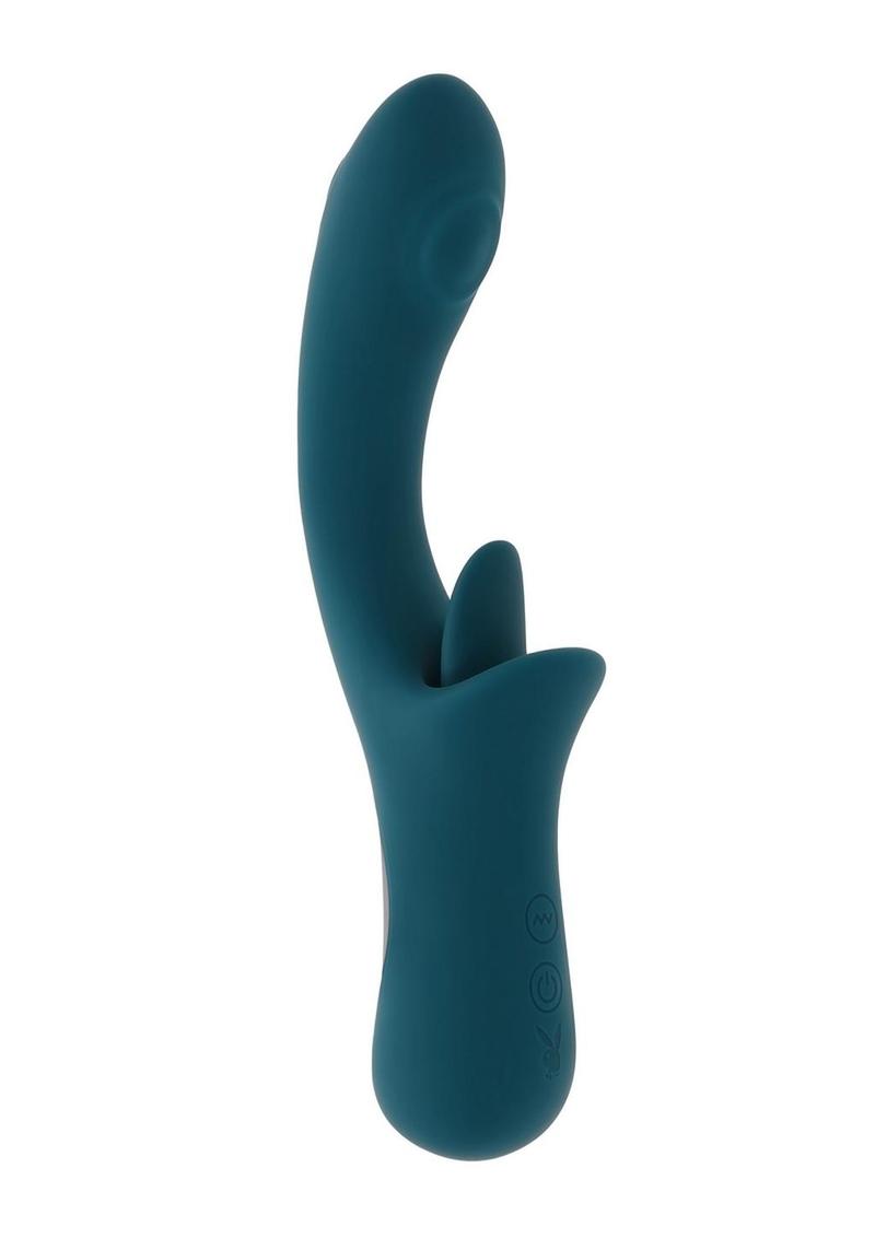 Playboy Harmony Tongue Vibrator Dual Stimulation Silicone Vibrator
