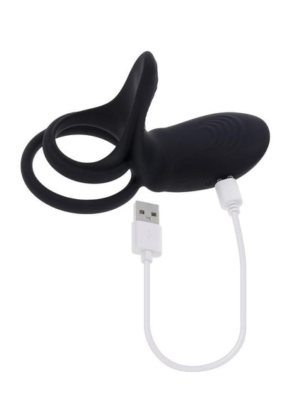 Playboy Just Right Silicone Dual Vibrating Cock Ring