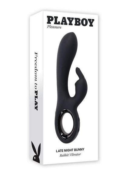 Playboy Late Night Bunny Rechargeable Silicone Rabbit Vibrator