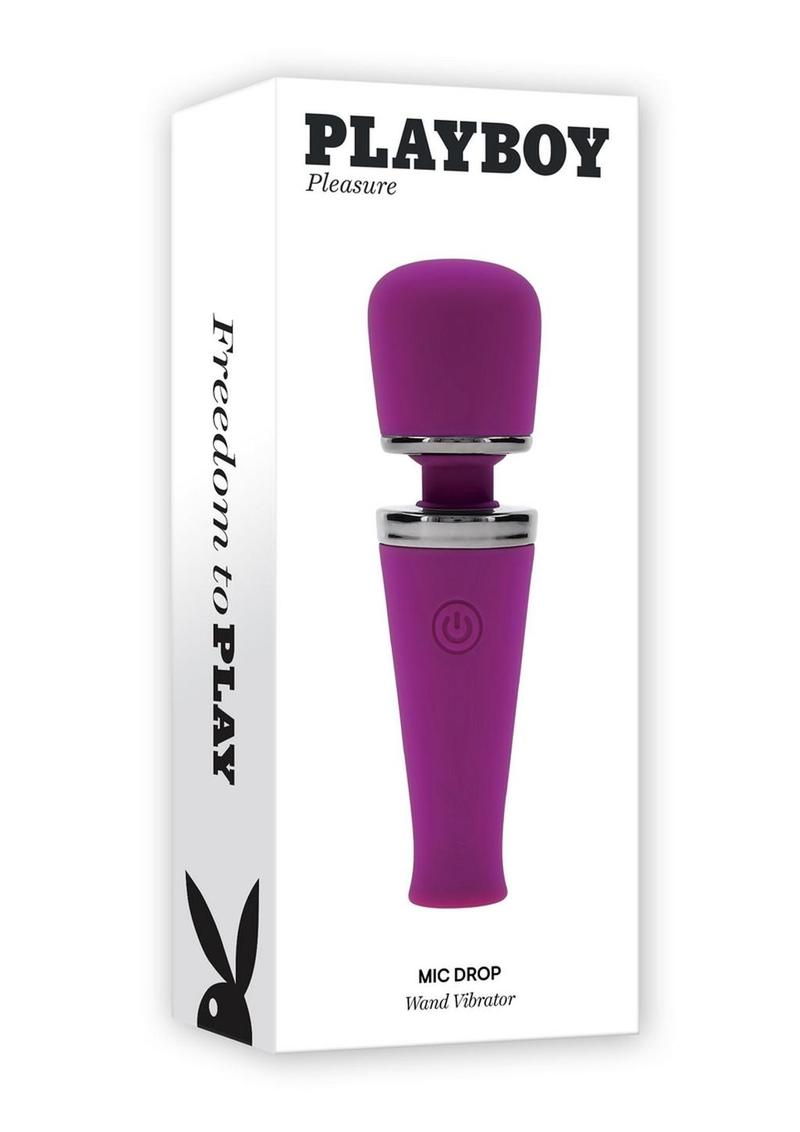 Playboy Mic Drop Wand Vibrator – Rechargeable &amp; Powerful