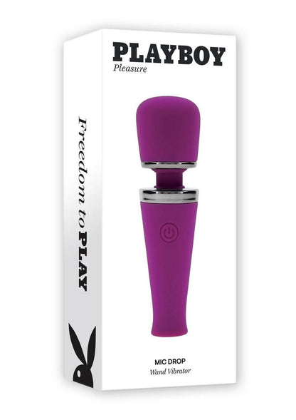 Playboy Mic Drop Wand Vibrator – Rechargeable &amp; Powerful