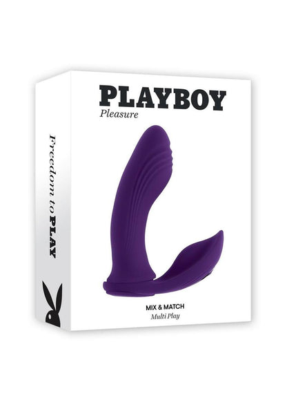 Playboy Mix &amp; Match Silicone Rechargeable Dual Vibrator