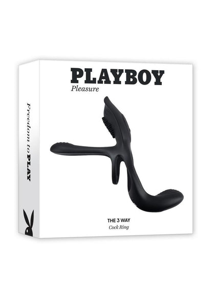 Playboy The Way Rechargeable Silicone Cock Ring For Couples
