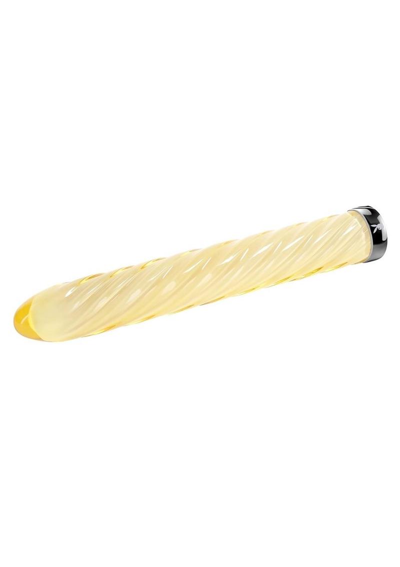 Playboy Twist Of Fate Glass Vibrator