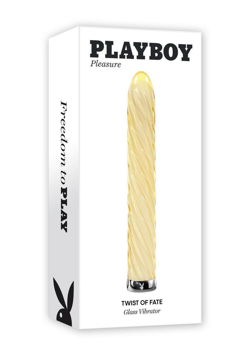 Playboy Twist Of Fate Glass Vibrator
