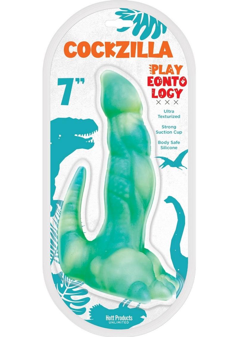 Cockzilla 7 Inch Ultra Textured Silicone Dildo with Suction Cup