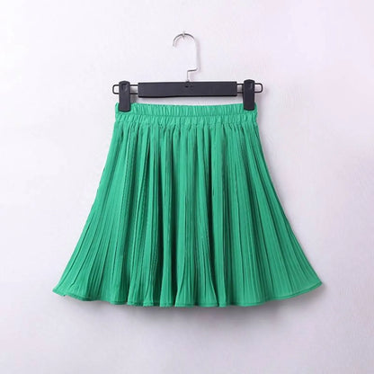 Pleated Mini Skirt Tulle